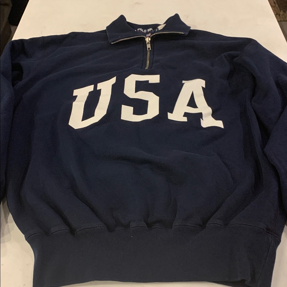 Ralph Lauren Polo Sport USA Sweatshirt Size Small Vintage RARE Prime Condition